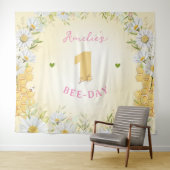 (昆虫)マルハナバチイエローガールワンファーストバースデーパーティー タペストリー (インサイチュ(横))