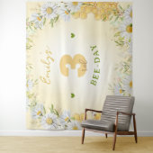 (昆虫)マルハナバチイエローキッズガールズバースデーパーティーハニー タペストリー (インサイチュ)