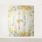 (昆虫)マルハナバチイエローボーイワンファーストバースデーパーティー タペストリー (正面)