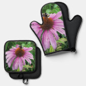 （昆虫）マルハナバチオンイースタンパープルコンフォワー 鍋つかみ&鍋敷きセット (正面/裏面)