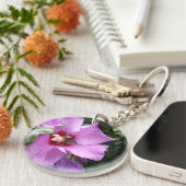 （昆虫）マルハナバチオンハイビスカスフラワー キーホルダー (正面右)