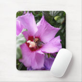 (昆虫)マルハナバチオンハイビスカスフラワー マウスパッド (マウス)