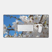 （昆虫）マルハナバチオン野生さくらんぼ開花 デスクマット (キーボード&マウス)