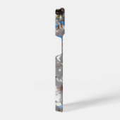 （昆虫）マルハナバチオン野生さくらんぼ開花 iPhoneケース (右側面)