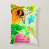 （昆虫）マルハナバチオンdandelion アクセントクッション (裏面(縦))