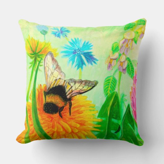 （昆虫）マルハナバチオンdandelion クッション (正面)