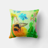 （昆虫）マルハナバチオンdandelion クッション (裏面)