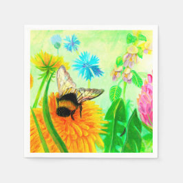 （昆虫）マルハナバチオンdandelion スタンダードカクテルナプキン