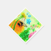 （昆虫）マルハナバチオンdandelion スタンダードカクテルナプキン (角)