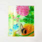 （昆虫）マルハナバチオンdandelion タペストリー (正面)