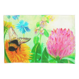 （昆虫）マルハナバチオンdandelion 枕カバー