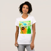 (昆虫)マルハナバチオンdandelion tシャツ (正面フル)