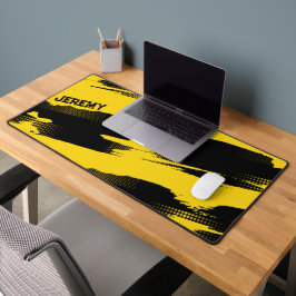 （昆虫）マルハナバチカスタムイエローブラック抽象芸術ゲーム デスクマット