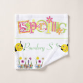 (昆虫)マルハナバチキット春バスルーム用タオルセット バスタオルセット (ウォッシュタオル)