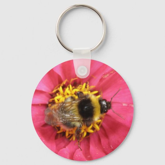 （昆虫）マルハナバチキーチェーン キーホルダー (正面)