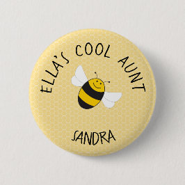 （昆虫）マルハナバチクールの赤ちゃんシャワー用叔母ボタン 缶バッジ