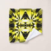 (昆虫)マルハナバチグラデーションの色のパースペクティブスケッチ バスタオルセット (ウォッシュタオル)