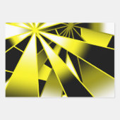 （昆虫）マルハナバチグラデーション塗り潰し透視投影スケッチ ラッピングペーパーシート (正面)