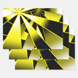 （昆虫）マルハナバチグラデーション塗り潰し透視投影スケッチ ラッピングペーパーシート