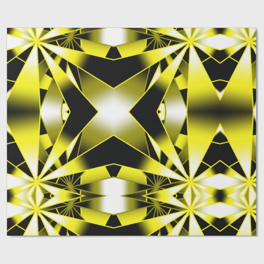 （昆虫）マルハナバチグラデーション塗り潰し透視投影スケッチ ラッピングペーパー (フラット)