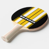 （昆虫）マルハナバチノスタルジックストライプボード名 卓球ラケット (正面アングル)