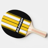 （昆虫）マルハナバチノスタルジックストライプボード名 卓球ラケット (横)