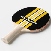 （昆虫）マルハナバチノスタルジックストライプラリー名 卓球ラケット (正面アングル)