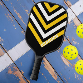 （昆虫）マルハナバチノスタルジックヴィンテージシェブロンと名前 ピックルボールラケット