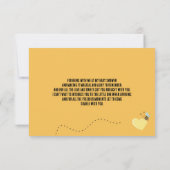 (昆虫)マルハナバチハニカムベビーシャワー サンキューカード (裏面)