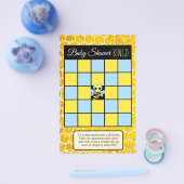 (昆虫)マルハナバチハニービーをテーマにした赤ちゃんシャワーゲーム チラシ (シングル)