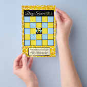 (昆虫)マルハナバチハニービーをテーマにした赤ちゃんシャワーゲーム チラシ (ハンドル)