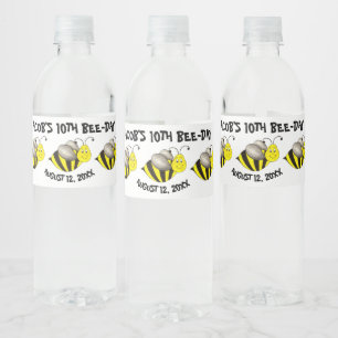 (昆虫)マルハナバチビーパーソナライズされたデイ誕生日パーティー ペットボトルラベル