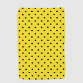 （昆虫）マルハナバチブラックスポッツイエローのまわりに動物 ゴルフタオル (正面)