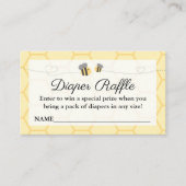 (昆虫)マルハナバチベビーシャワーおむつラッフルインサート エンクロージャーカード (正面)