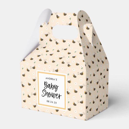 (昆虫)マルハナバチベビーシャワーお気に入りボックス フェイバーボックス (正面サイド)