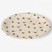 (昆虫)マルハナバチベビーシャワー ペーパープレート (アングル)