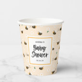 （昆虫）マルハナバチベビーシャワー 紙コップ (正面)