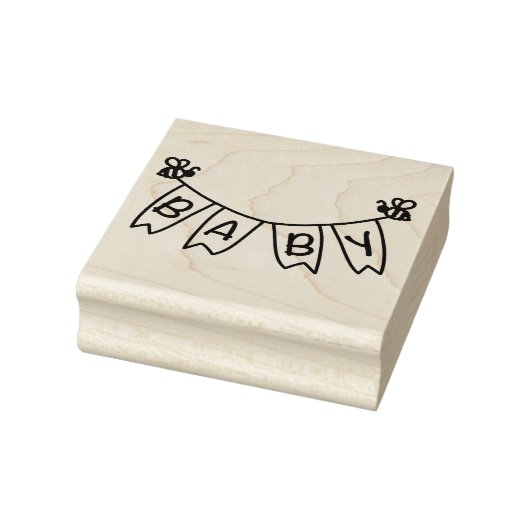 (昆虫)マルハナバチベビーバナー ラバースタンプ (スタンプ)