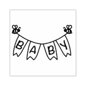 (昆虫)マルハナバチベビーバナー ラバースタンプ (インプリント)