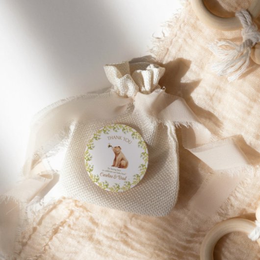 （昆虫）マルハナバチベビーベア感謝していシャワーユー ラウンドシール