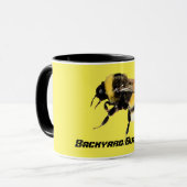 (昆虫)マルハナバチマグバックヤードブザー マグカップ (正面左)