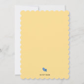 （昆虫）マルハナバチママは赤ちゃんシャワーの招待状 招待状 (裏面)