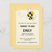 （昆虫）マルハナバチママは赤ちゃんシャワーの招待状 招待状 (正面/裏面)
