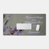 (昆虫)マルハナバチラベンダーすべての良い事野生と自由 デスクマット (キーボード&マウス)