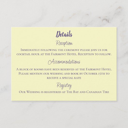 (昆虫)マルハナバチラベンダーフラワーイエロー エンクロージャーカード (正面)