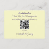 （昆虫）マルハナバチラベンダーフラワーイエロー エンクロージャーカード (裏面)