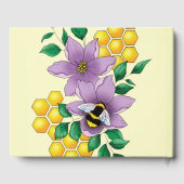 （昆虫）マルハナバチラベンダーフラワーイエロー ゲストブック (裏面)