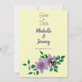 (昆虫)マルハナバチラベンダーフラワーイエロー セーブザデート (正面)