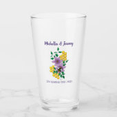 （昆虫）マルハナバチラベンダーフラワーイエロー タンブラーグラス (正面)