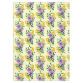 （昆虫）マルハナバチラベンダーフラワーイエロー テーブルクロス (正面)